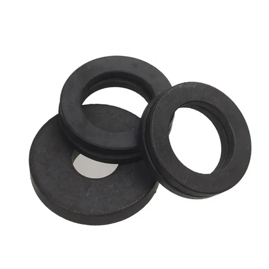 Black Magnetic Materials Circular soft magnetic ring core ferrite core