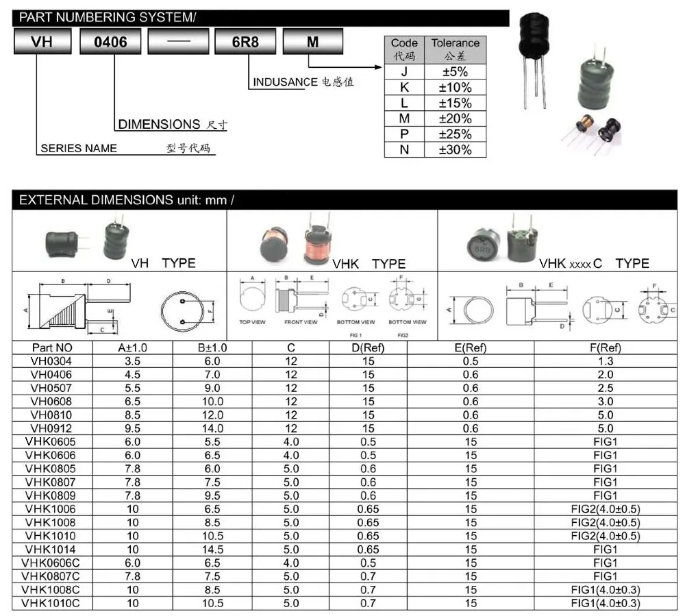 Customized Ferrite Drum Core Inductor Radial Leaded Adjustable Power inductors
