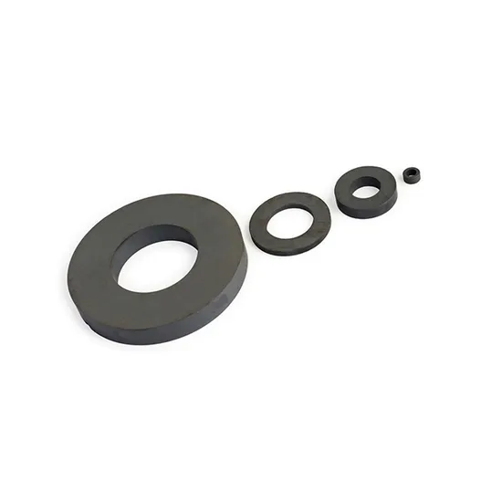 Black Magnetic Materials Circular soft magnetic ring core ferrite core